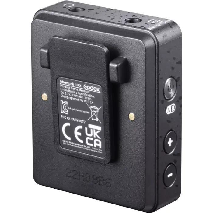 Godox MoveLink II M2 (2023 Edition) Compact 2-Person Wireless Microphone System for Cameras & Smartphones with 3.5mm (2.4 GHz, Black) - Image 5